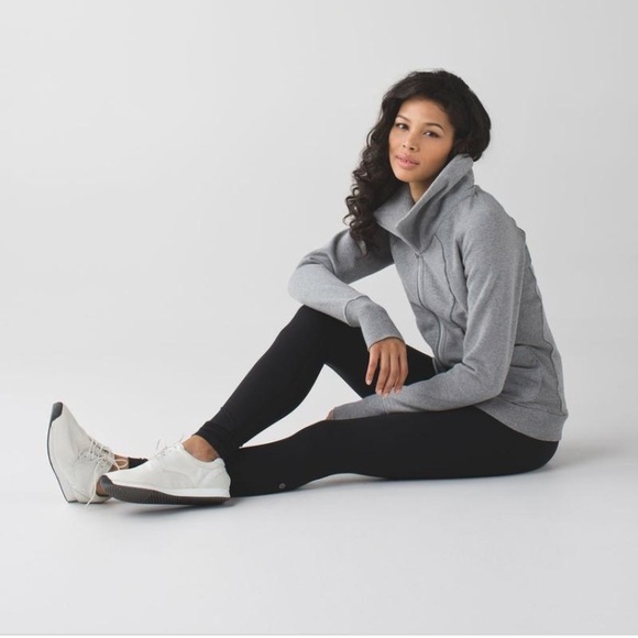 lululemon athletica Tops - Lululemon cozy up cuddle jacket sweatshirt gray